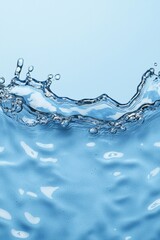 Poster - A close-up view of water splashing against a smooth backdrop, capturing the beauty and motion of liquid in a serene environment.