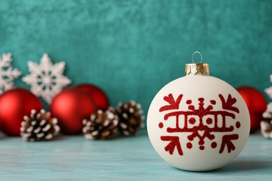 Christmas sale signage on display, with snowflakes and ornaments around ‘Holiday Discounts’ messaging.