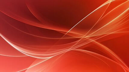 Poster - Abstract orange and red swirling lines creating a dynamic visual effect.