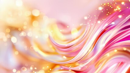 Poster - Pastel waves swirl with sparkling accents, creating a mesmerizing display of artistic inspiration