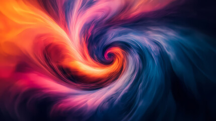 Wall Mural - a kaleidoscope of swirling colors in an abstract pattern, reminiscent of cosmic swirls and gaseous c