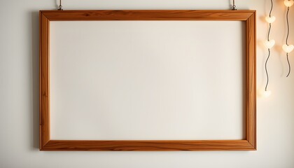 Poster - Beautiful Heart Background with Empty Poster Frame for Creative Customization and Design Projects