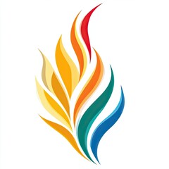 Aufkleber - Colorful Abstract Logo Representing Energy and Innovation in Petroleum Industry Applications