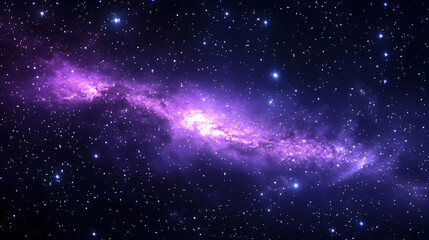 Wall Mural - A Vibrant Galaxy with Glowing Stars and Nebulae in Space