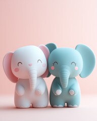 3d cute animal kingdom on white, friendly,