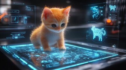 Poster - Holographic Virtual Pet Interface with Reactive 3D Avatar Providing Engaging Digital Companion Experience