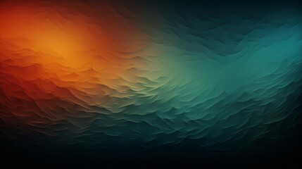Wall Mural - a colorful ocean scene with a blue and orange background