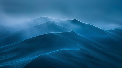Poster - Sand dunes shifting slowly under the wind bdcb eecc bfffd generated illustration