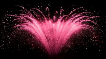 Wall Mural - colorful powder explosion on black background