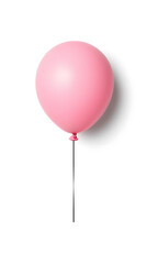 Wall Mural - Pink Balloon isolated on white