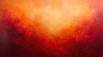 Poster - Vibrant Abstract Background in Fiery Red and Orange Hues with a Gradual Transition to Bright Yellow for Creative Projects and Design Needs