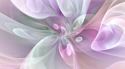 Poster - Soft Colorful Abstract Background with Flowing Waves, Swirls, and Light Effects in Pastel Shades Perfect for Artistic or Design Projects