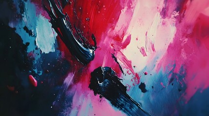 Poster - A mixed media collage with splashes of bold colors, photographic textures, and abstract paint strokes, creating an energetic and textured look. Cinematic Scene, 4k resolution, cinematic scene