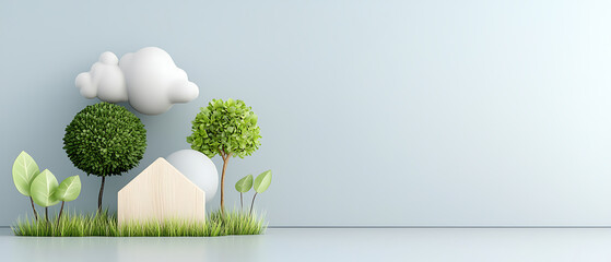 Poster - Create a sustainable home environment with eco-friendly design elements and natural aesthetics