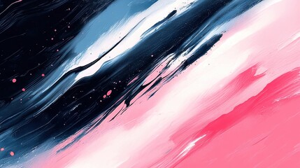 Wall Mural - Abstract painting with bold colors and dynamic brush strokes, energetic artistic expression.