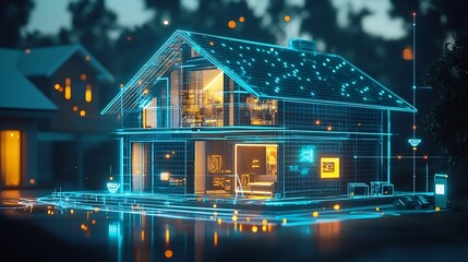 Poster - Futuristic Quantum Enabled Home Showcasing Secure and Fast Interconnected Devices