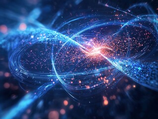 Poster - Quantum Teleportation Interface   Visualizing the Instant Data Transfer in Future Digital Networks