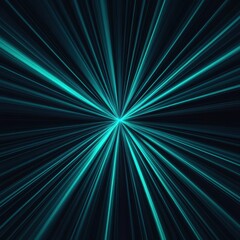 Aufkleber - Abstract light beams radiating from a central point, creating a futuristic effect.
