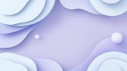 Wall Mural - abstract background with layered paper textures in soft blue and purple hues, perfect for design pro