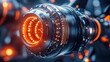 © Claudia Nass - Futuristic high-tech laser engine with intricate design and glowing details. Generative AI