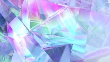 Aufkleber - modern background with polygonal crystals. abstract 3d design of a geometric gem surface. diamond re