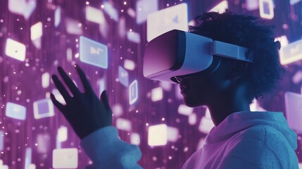 Poster - Immersive AI Driven Marketing Environment Explored by Virtual Reality Headset User