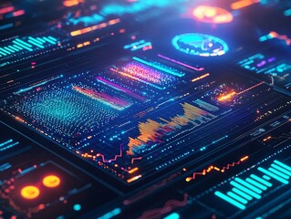 Poster - AI Driven Dynamic Heat Map Interface Visualizing Customer Engagement Metrics Across Marketing Channels