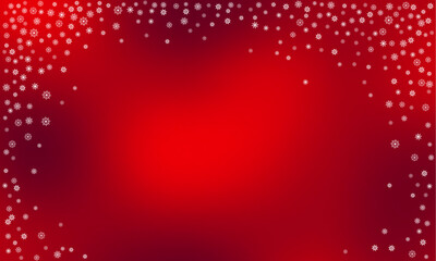 Leinwandbilder - Red christmas glitter background with stars. Festive glowing blurred texture