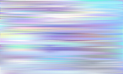 Fototapete - Abstract halftone pattern with horizontal blurry lines for modern dynamic designs. Holographic dotted pattern with fade effect