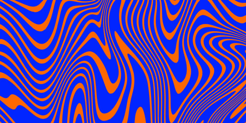 Aufkleber - Abstract Optical Illusion Texture. Geometric Acid Background. Liquid Shape Pattern.