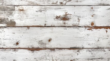 Poster - White wooden surface with a few scratches and dents. The surface is rough and uneven, giving it a rustic and aged appearance. The wood grain is visible, adding to the natural