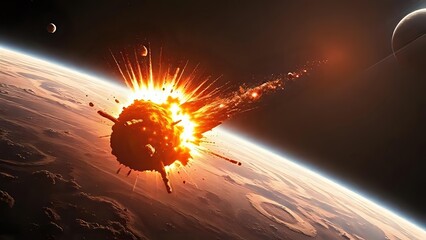 meteor explodes