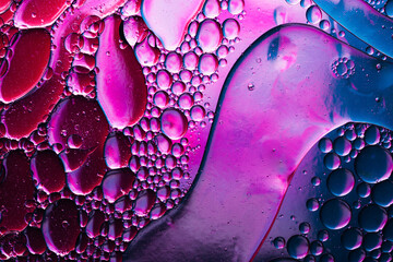 Wall Mural - vibrant neon colors in abstract fluid shapes background