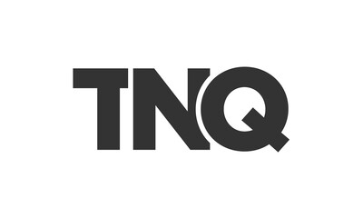 Poster - TNQ logo design template with strong and modern bold text. Initial based vector logotype featuring simple and minimal typography. Trendy company identity.