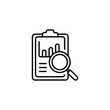 © Nijat - statistics analytics clipboard search icon sign vector