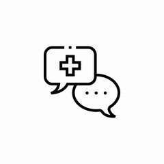 medical consultant icon sign vector