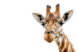 giraffe head isolated