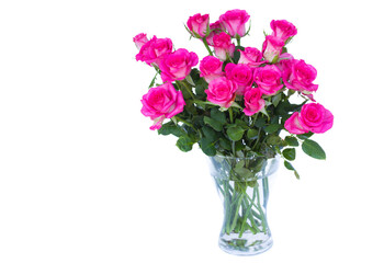 Wall Mural - pink  roses in vase