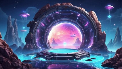 a teleport portal