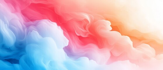 Wall Mural - A colorful abstract background with a lot of clouds