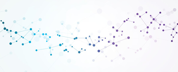 Wall Mural - a dna technology abstract background
