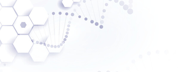Wall Mural - a dna technology abstract background