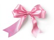 © Johannes - A pink ribbon isolated on a white background with clipping path.