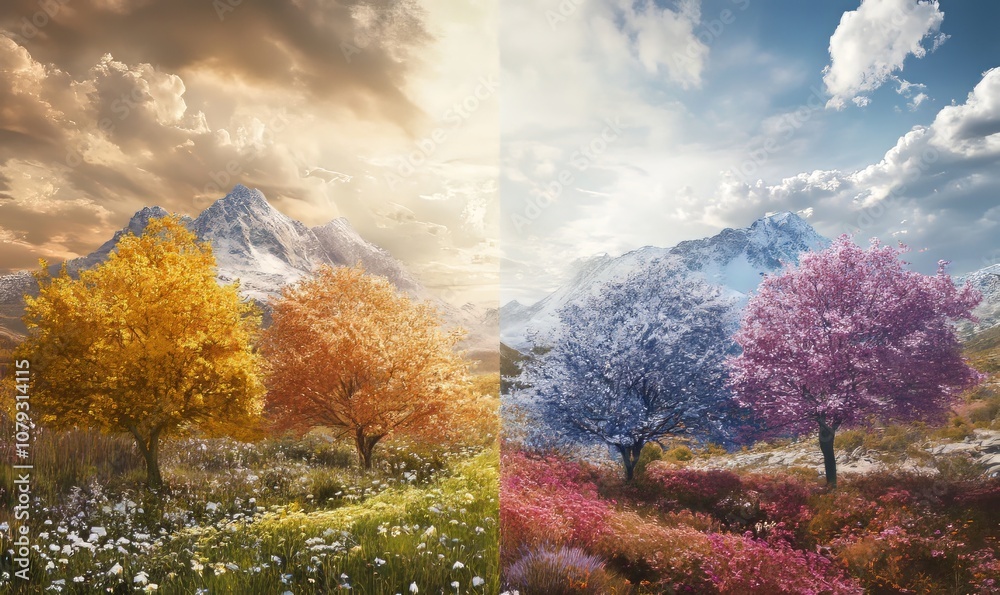 Behold the breathtaking spectacle of all four seasons in this ...