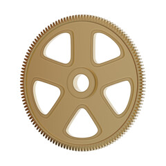 Wall Mural - cog wheel isolated