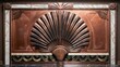 © Constantine Art - Decorative Copper Wall Art with Marble Accents in Art Deco Style