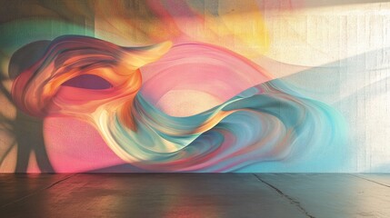 Poster - Dynamic fluid backdrop design for artistic creations