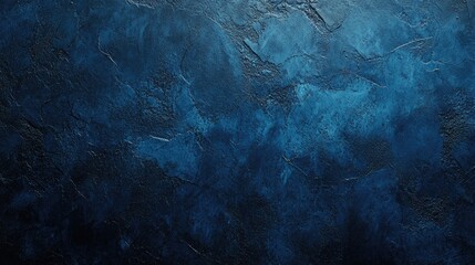 Poster - Dark blue cement textured horizontal banner background