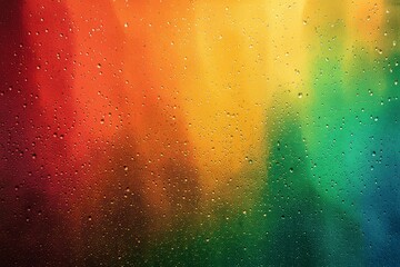 Poster - Colorful Rainbow Gradient Background with Grainy Texture Green Yellow Orange Red