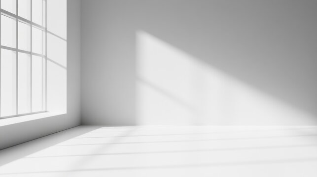 A smooth, clean white background with subtle light gradients, minimalist style, perfect for product display or text overlay